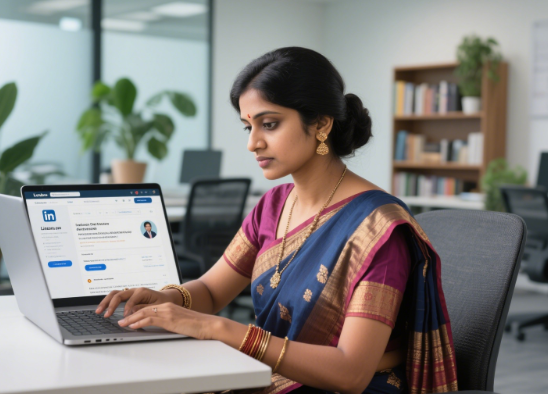 professionals​ actively use LinkedIn