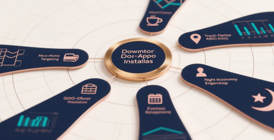 increasing app installations in downtown