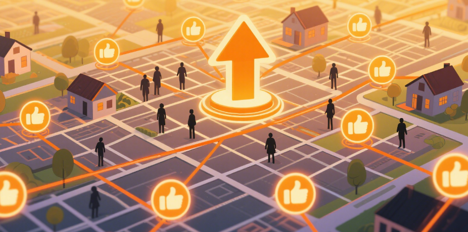 hyperlocal likes generation​