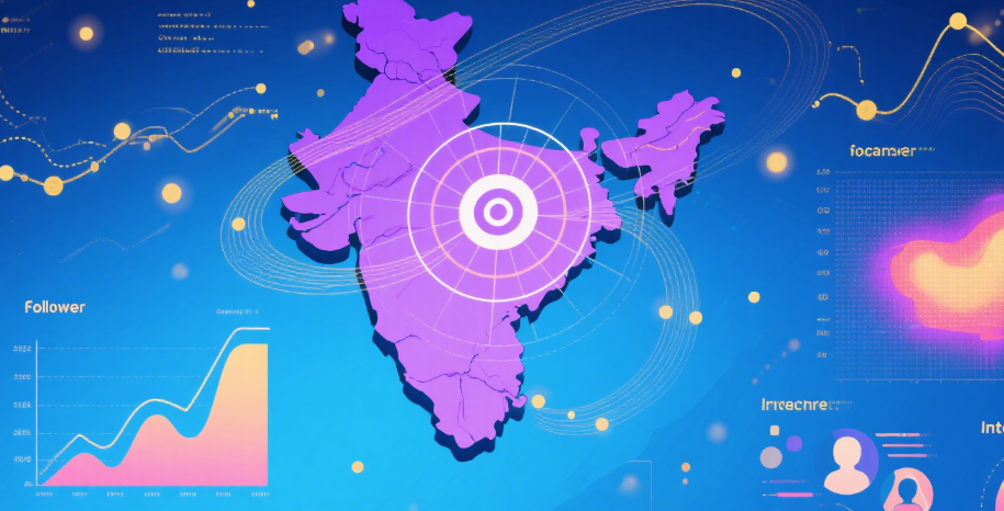 social media follower metrics India
