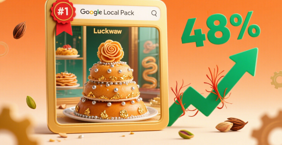 ​Lucknow sweet shop GMB local pack ranking