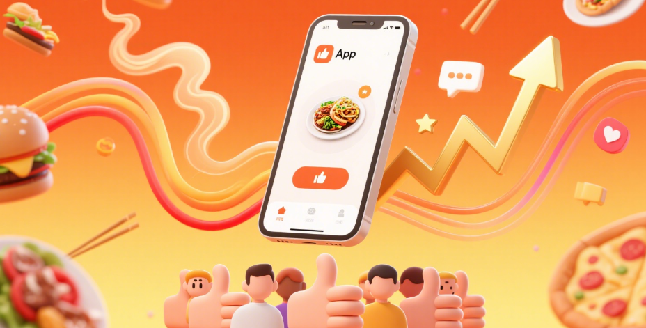food delivery app likes growth