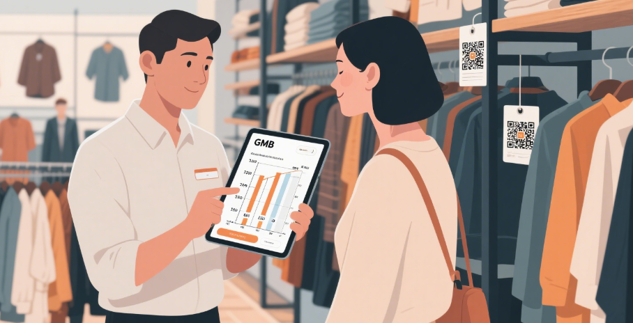 Durgapur clothing store GMB size chart integration