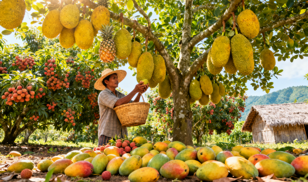 ripura’s fruit orchards thrive on seasonal cycles