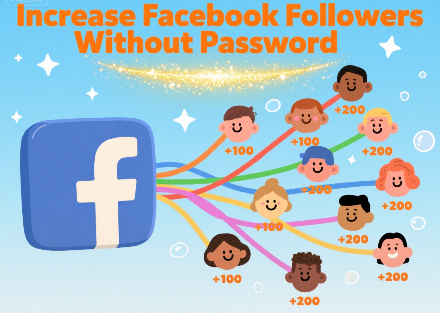 increase Facebook followers without passwords